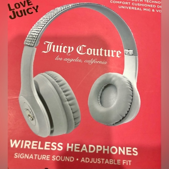 Juicy Couture love juicy white true wireless bluetooth cushioned headphones‎ new - Picture 7 of 16